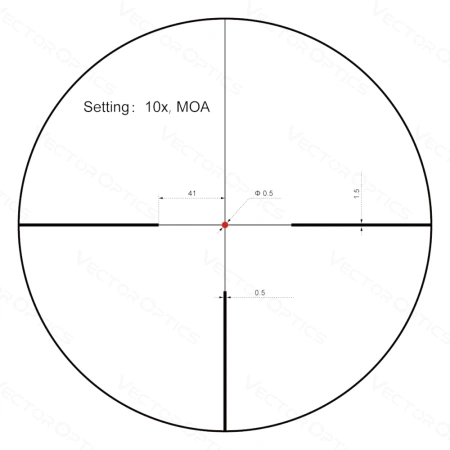 Luneta Vector Optics Constantine 1-10x24i Fiber Dot Reticle SFP