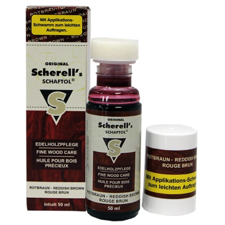 Scherell's SCHAFTOL Naturalny olej w płynie - Reddish Brown 50 ml